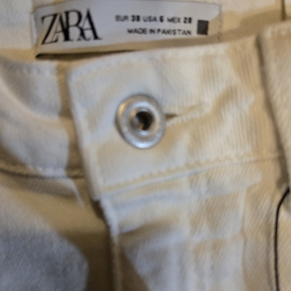 Zara White Flare Women's Jeans - Picture 4 of 8